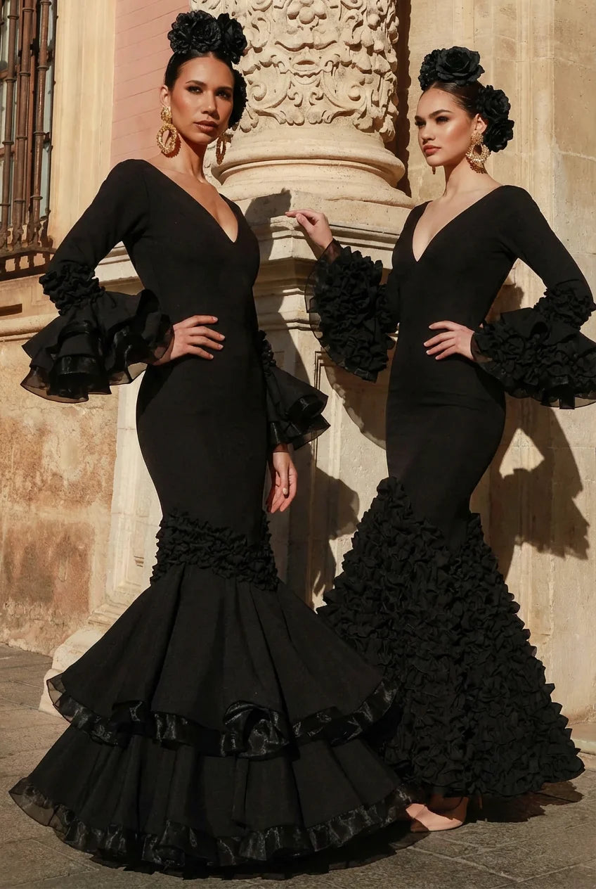 Vestido Flamenca Isabella Negro