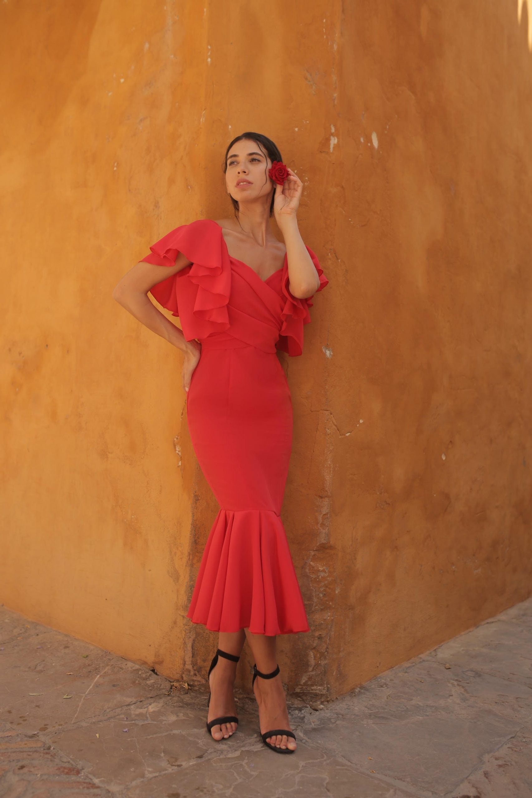 Vestido Paloma Rojo