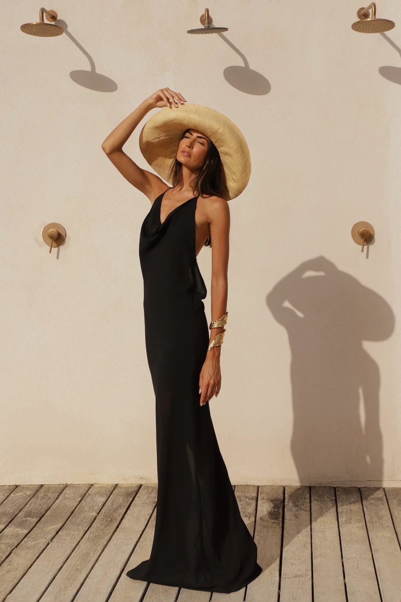 Vestido Gasa Sunrise Negro