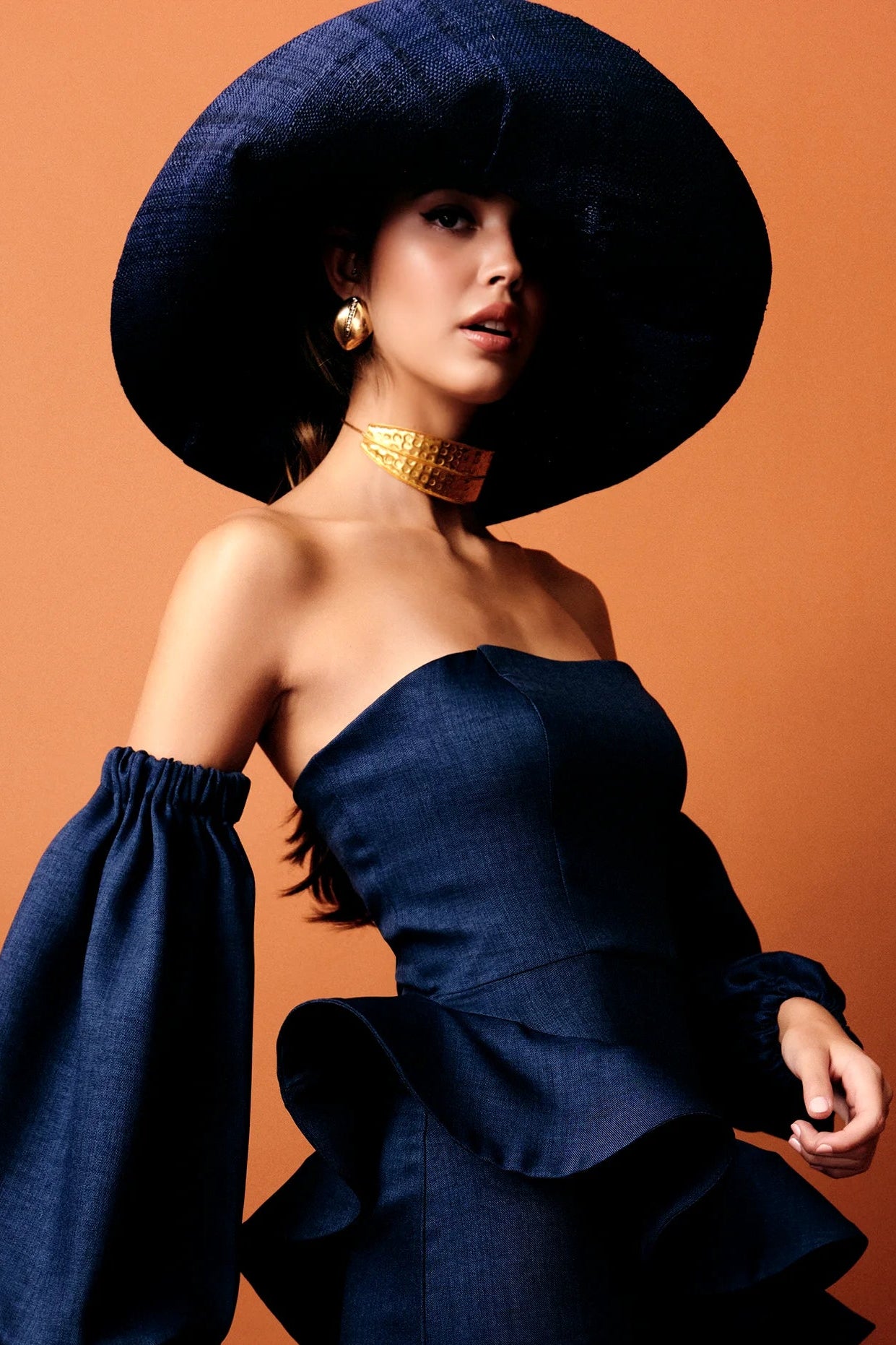 Sombrero Rafia Azul