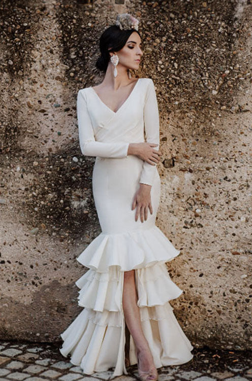 Vestido Flamenca Anita Beige