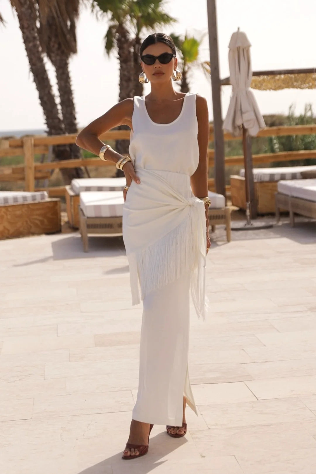 Total Look Cala Falda Beige