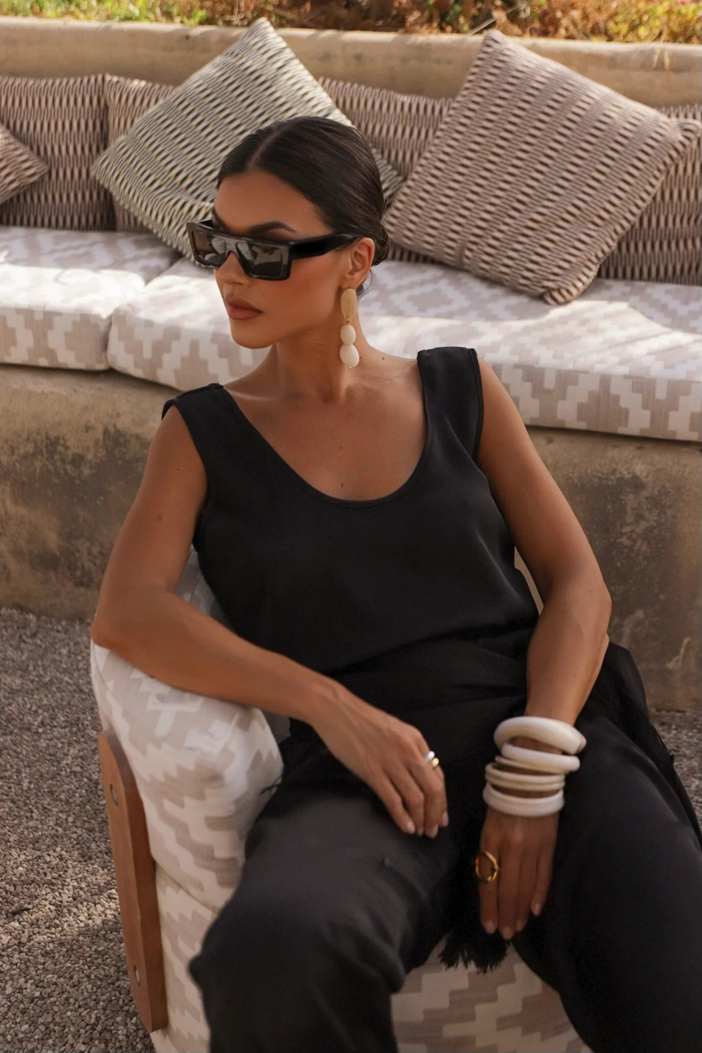 Total Look Cala Pantalon Negro