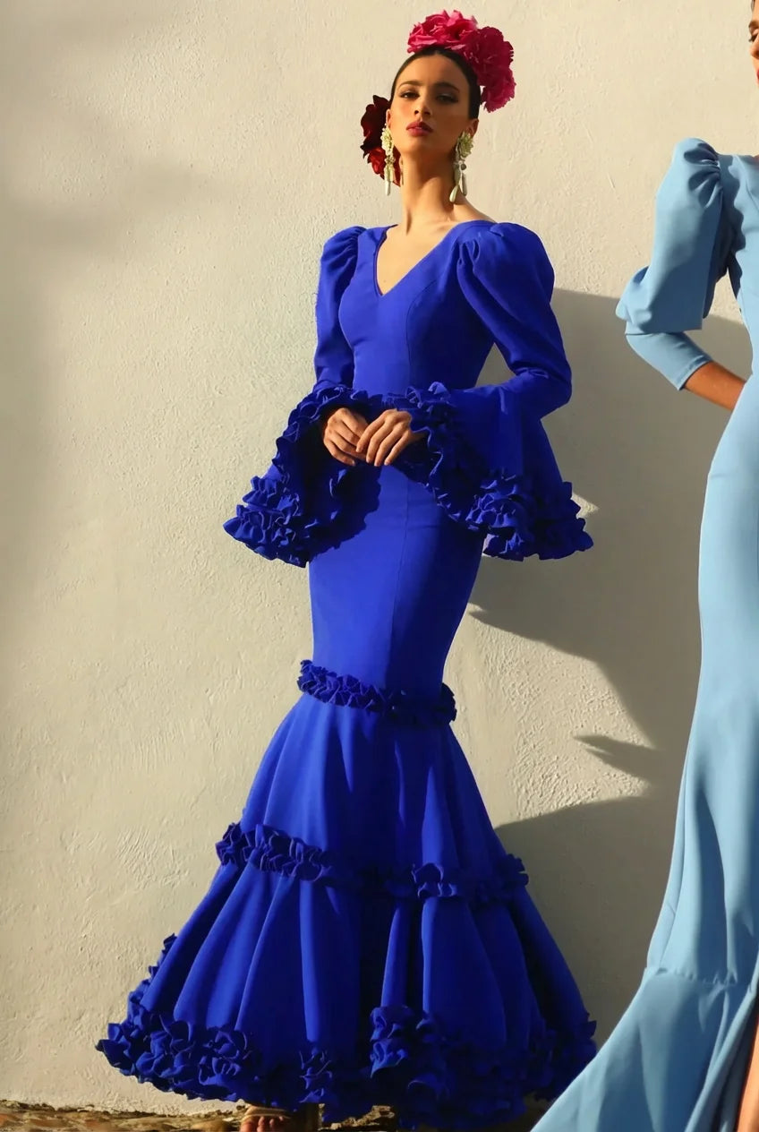 Vestido Flamenca Corale Azulina