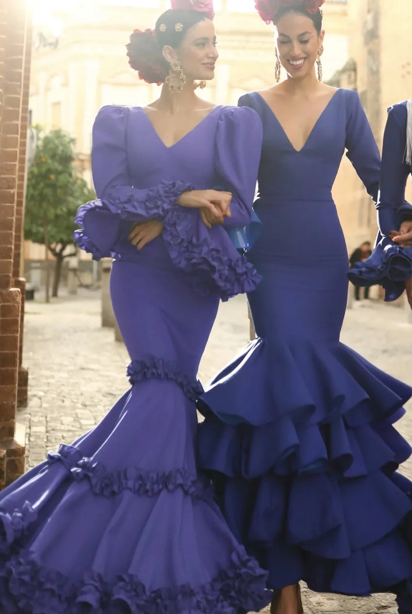 Vestido Flamenca Corale Lavanda