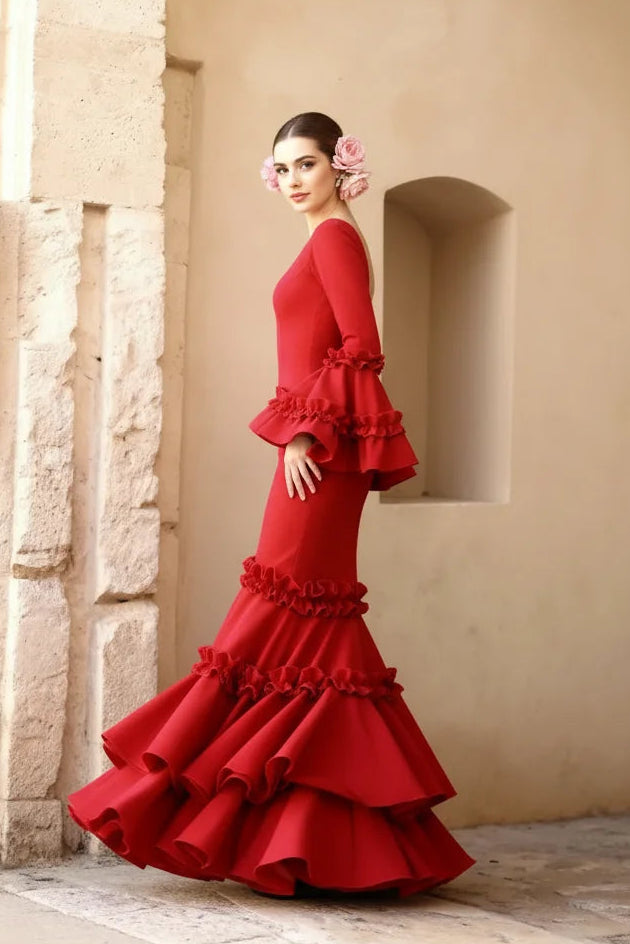 Vestido Flamenca Nerea Rojo