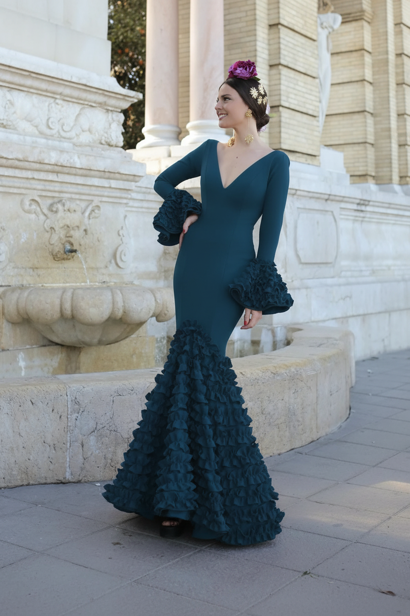 Vestido Flamenca Maria Esmeralda