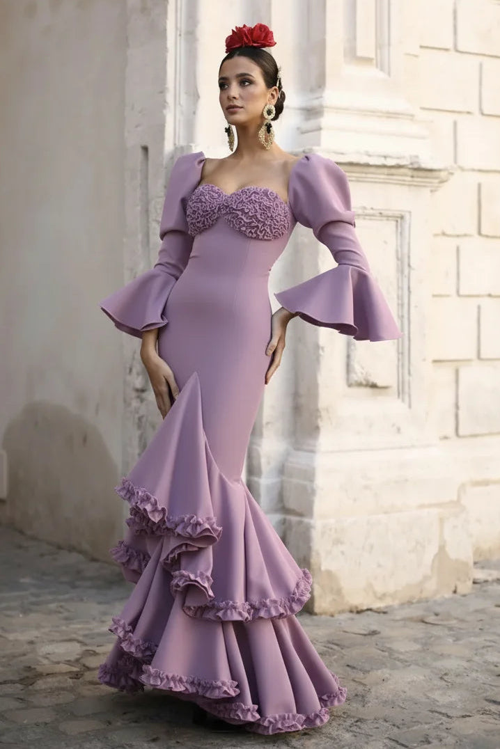 Vestido Flamenca Giorgina Lila