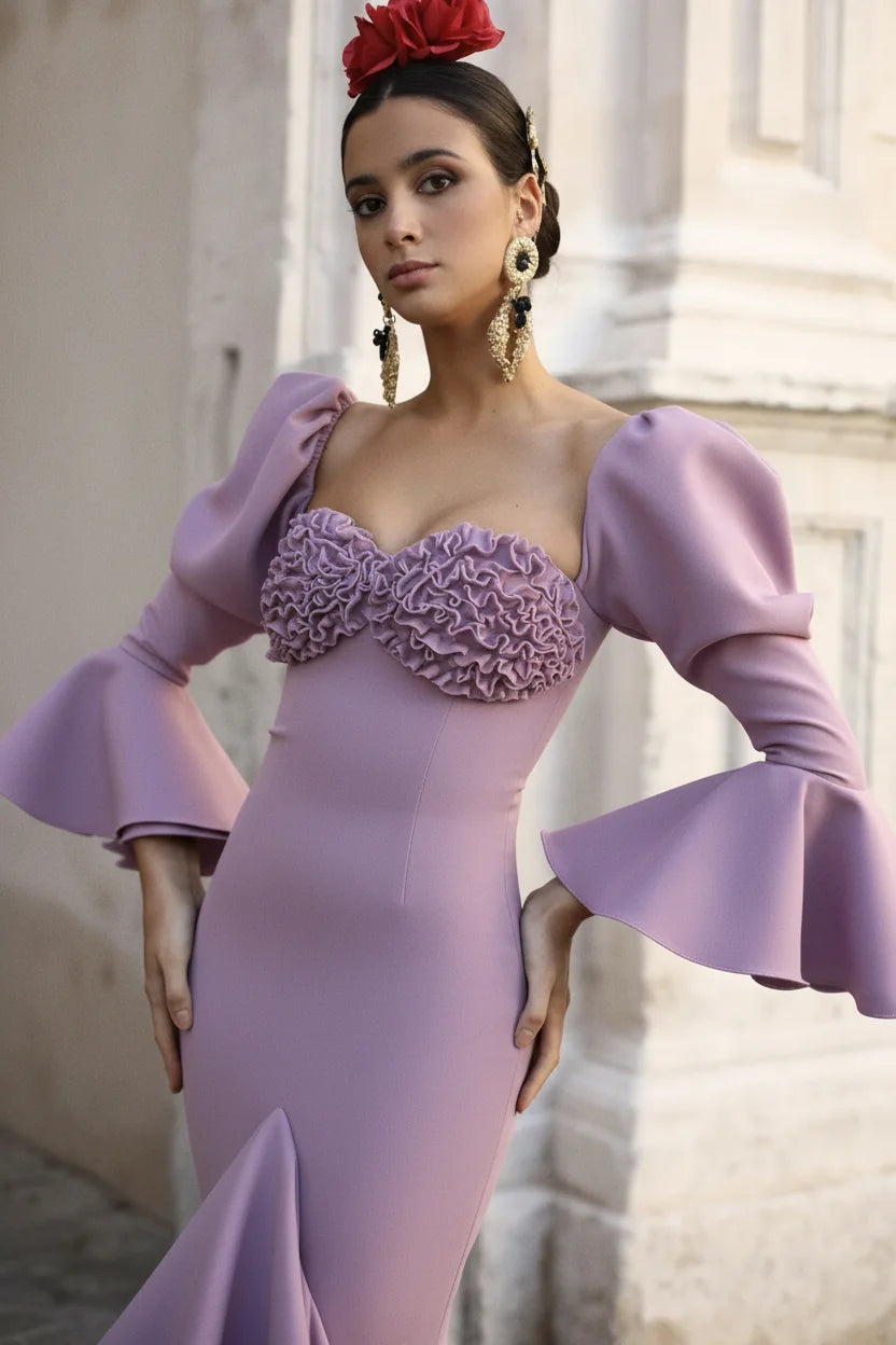 Vestido Flamenca Giorgina Lila