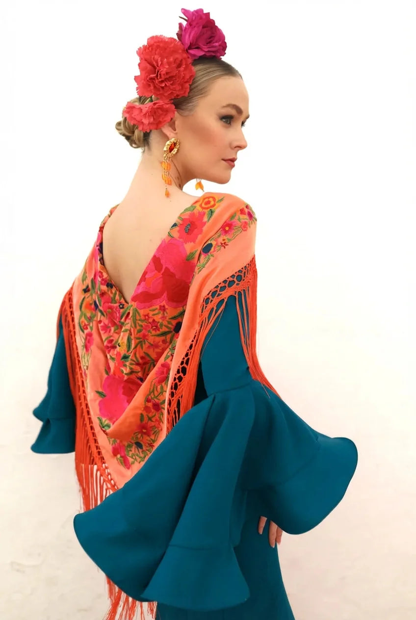 Vestido Flamenca Leonor Esmeralda