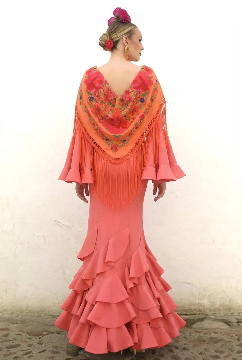 Vestido Flamenca Leonor Coral