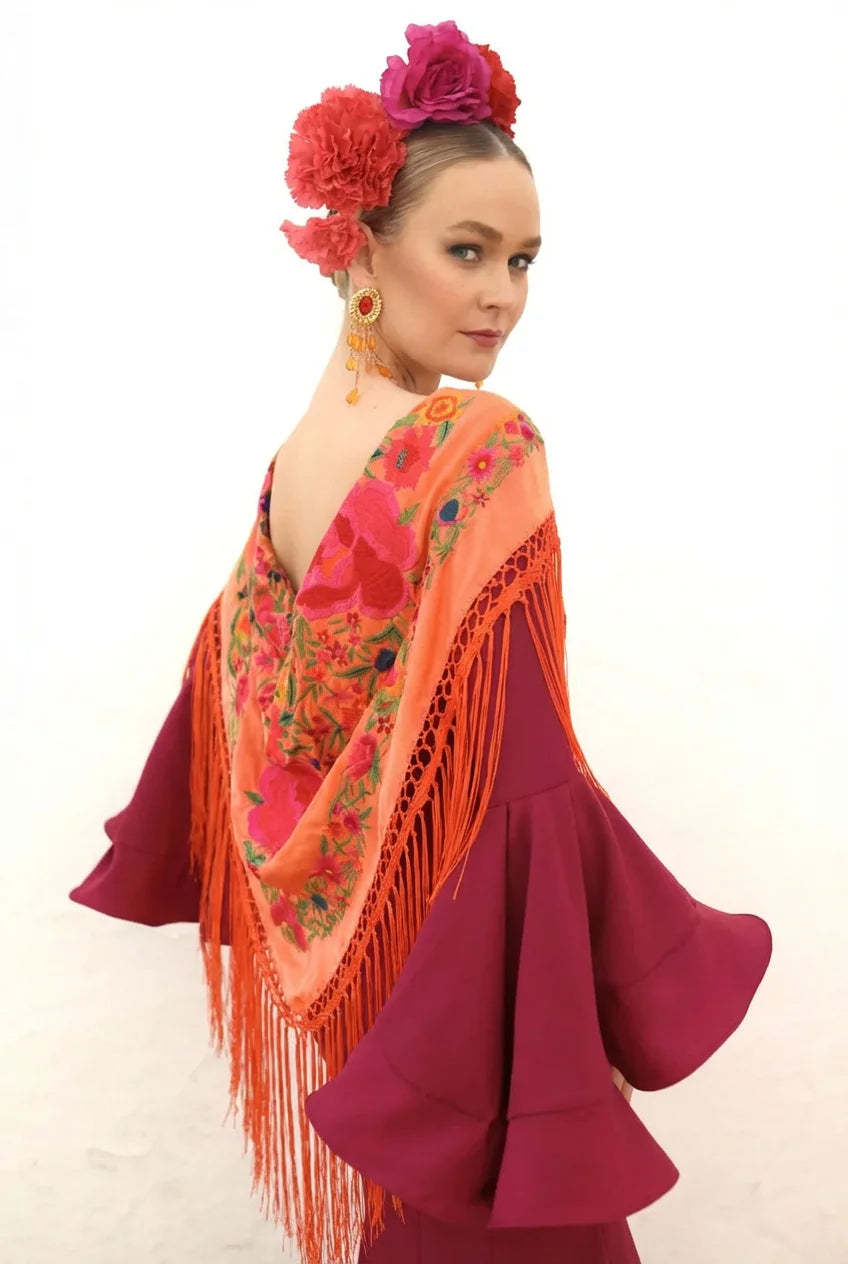 Vestido Flamenca Leonor Magenta