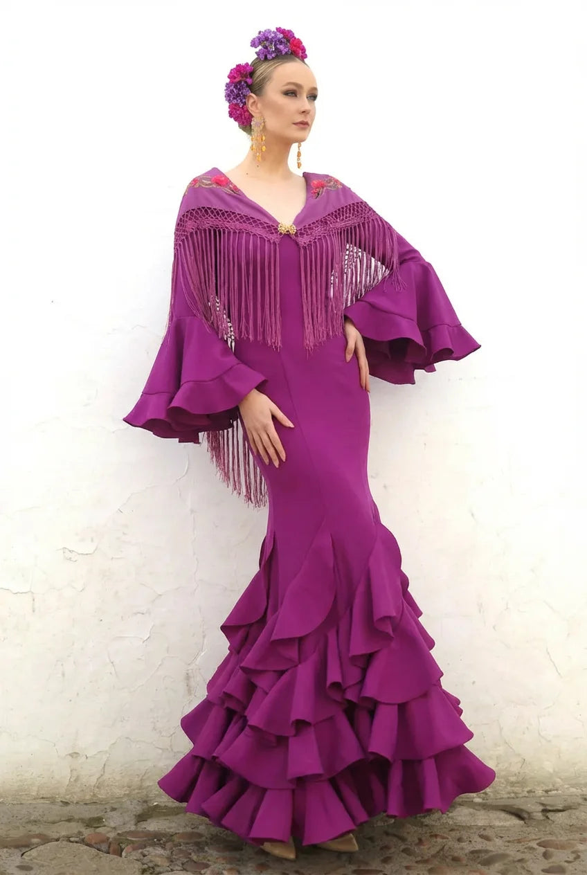 Vestido Flamenca Leonor Buganvilla