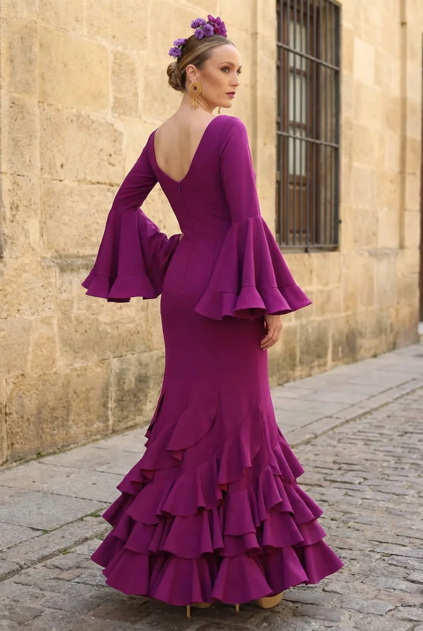 Vestido Flamenca Leonor Buganvilla