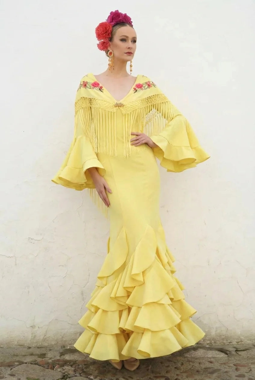 Vestido Flamenca Leonor Banana