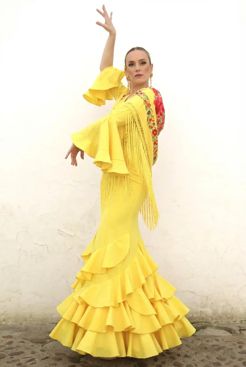 Vestido Flamenca Leonor Banana