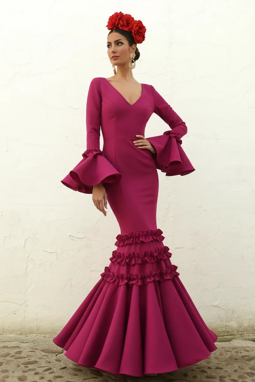 Vestido Flamenca Luisa Buganvilla