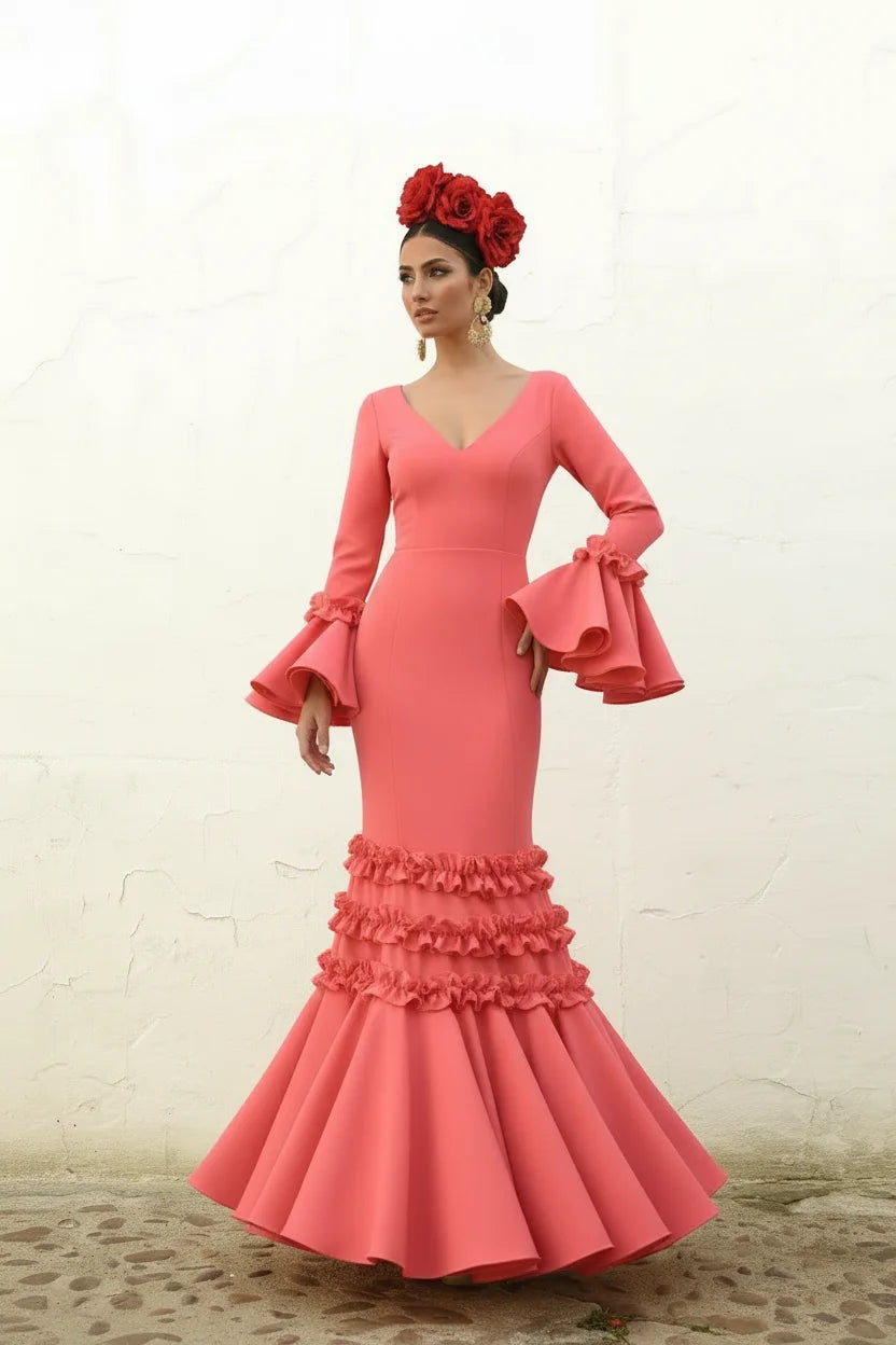Vestido Flamenca Luisa Coral