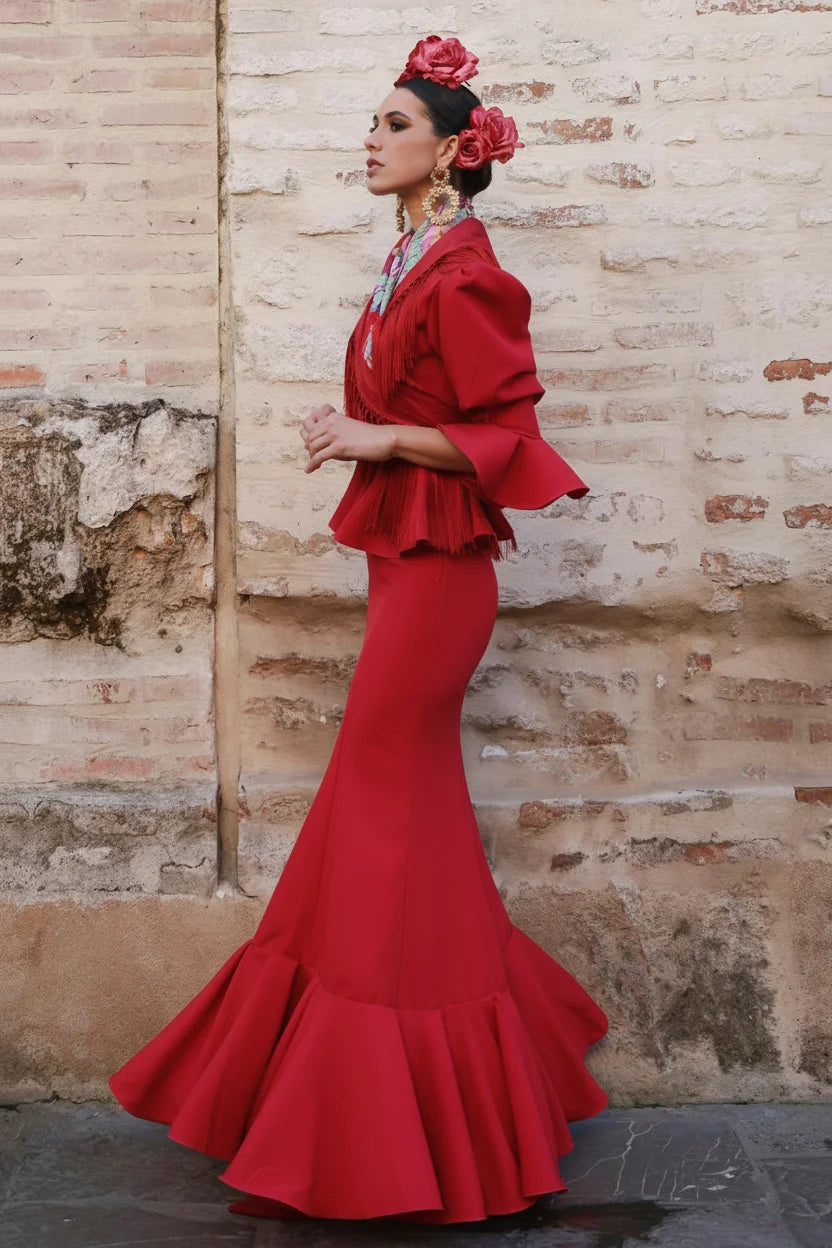 Vestido Flamenca Pepita Rojo