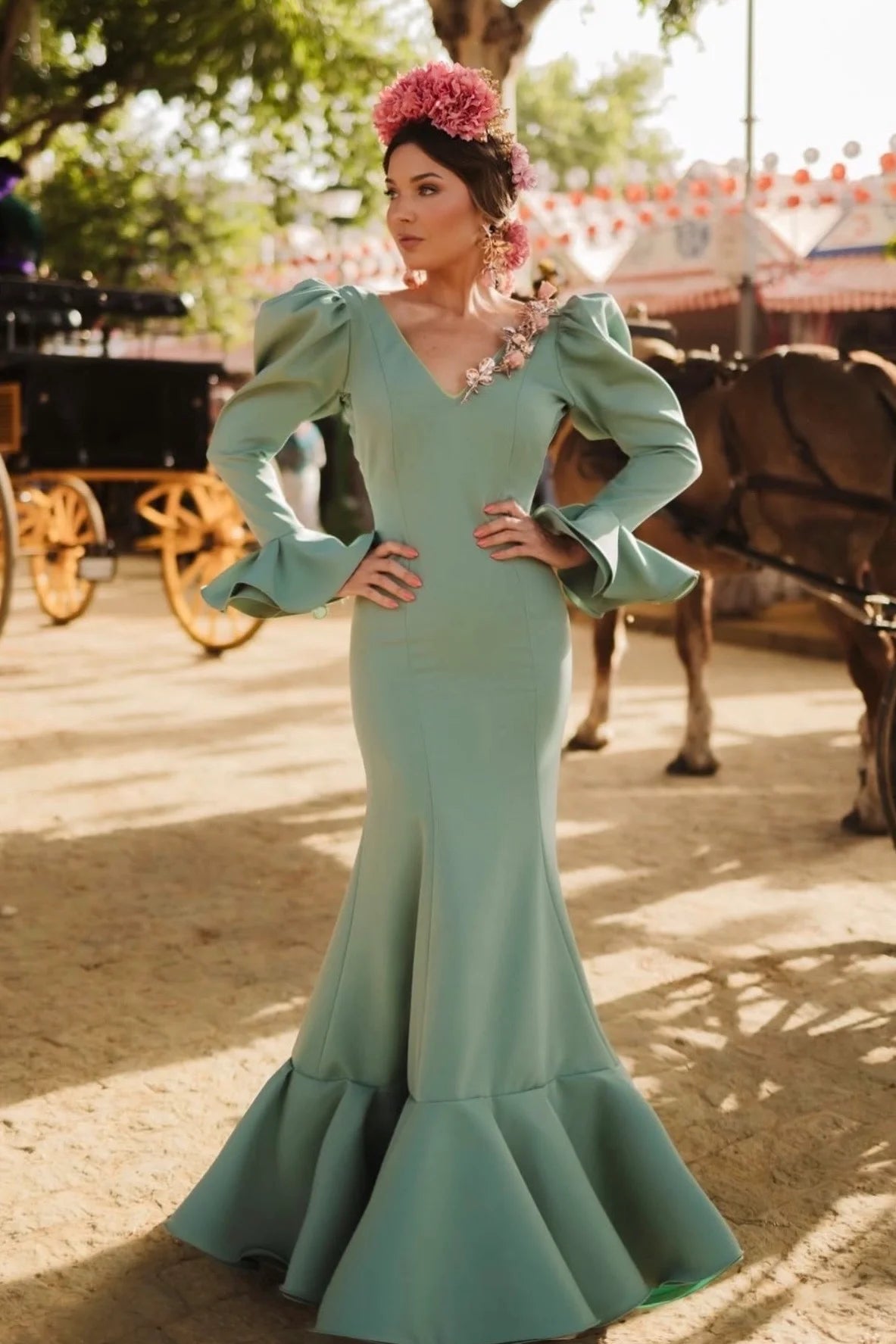 Vestido Flamenca Helena Cuevas'26 por Encargo