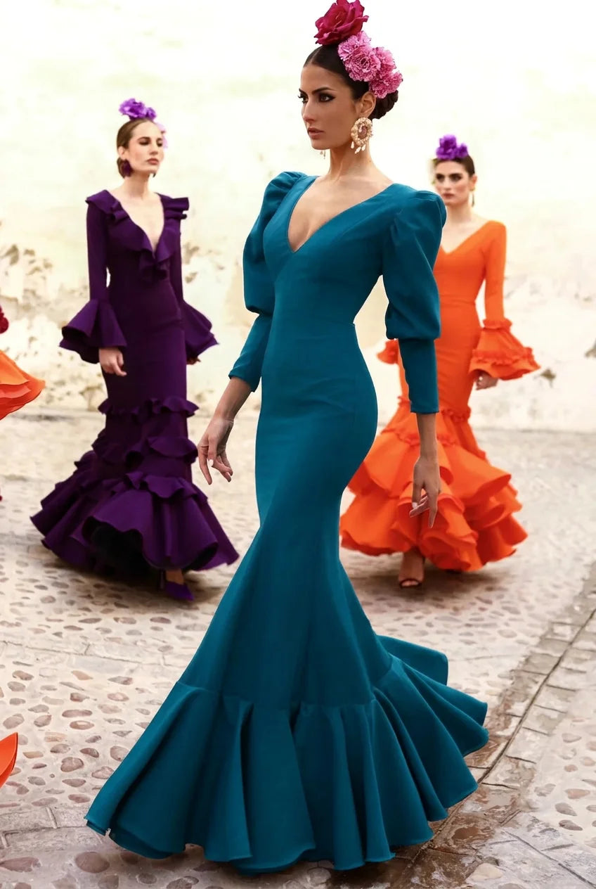 Vestido Flamenca Sira Esmeralda